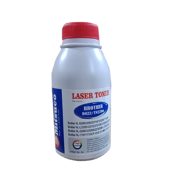 Mực chai Brother TN B022/2260, TN B022/TN2385/Xerox P115/225 (Chống bám gạt)