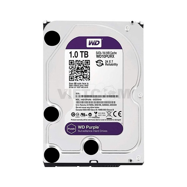 Ổ cứng HDD Western 1TB (màu tím)